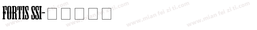 Fortis SSi字体转换